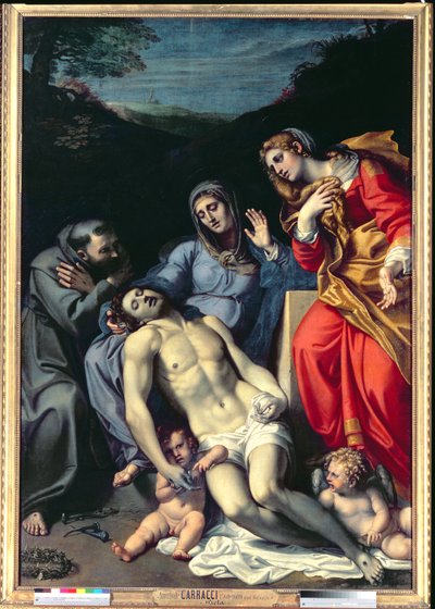Pieta with St. Francis and St. Mary Magdalene by Annibale Carracci